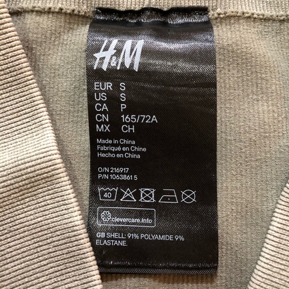 H&M Sage Green Ribbed Seamless Leggings - Picture 5 of 15
